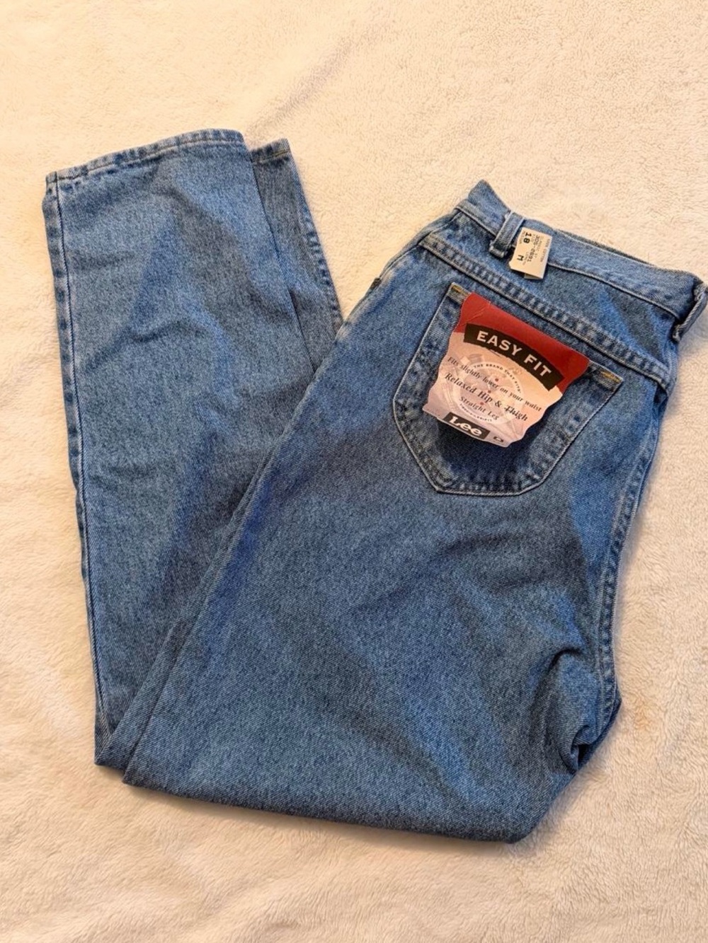 Vintage Lees Women’s Relaxed Fit Light Blue Denim Jeans